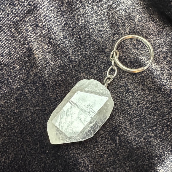 4 Clear Quartz Crystal Keychains NWOT - FREE SHIPPING - Picture 5 of 5